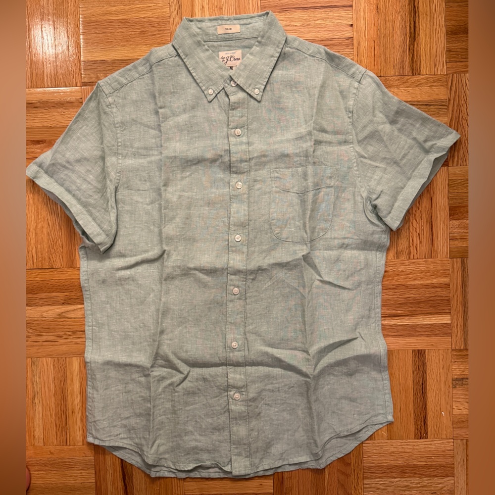 J.Crew Linen Short Sleeve Shirt